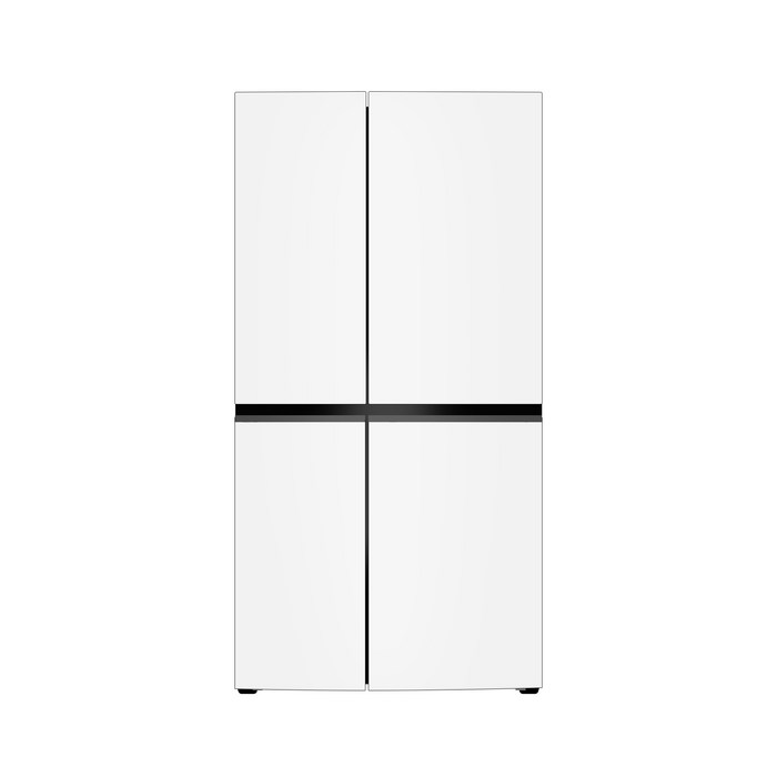 [색상선택형] LG전자 디오스 오브제컬렉션 양문형냉장고 S834AAA12 메탈 방문설치, 화이트 + 화이트, S834MWW12 대표 이미지 - 양문형 냉장고 추천