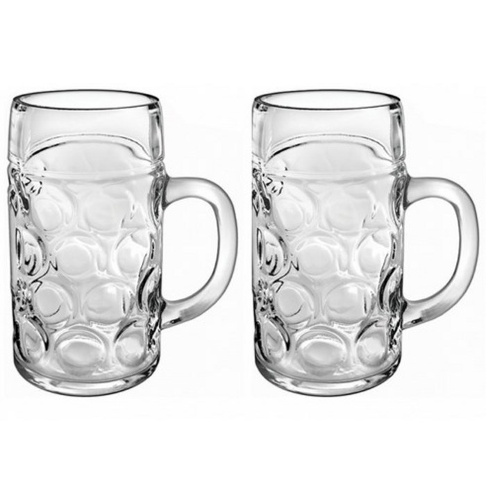 보르고노보 Don Beer Mug 맥주잔 1L, 2개 대표 이미지 - 1리터 맥주잔 추천