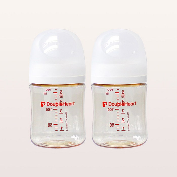 더블하트 모유실감 3세대 PPSU 제뉴인화이트 160ml 트윈팩