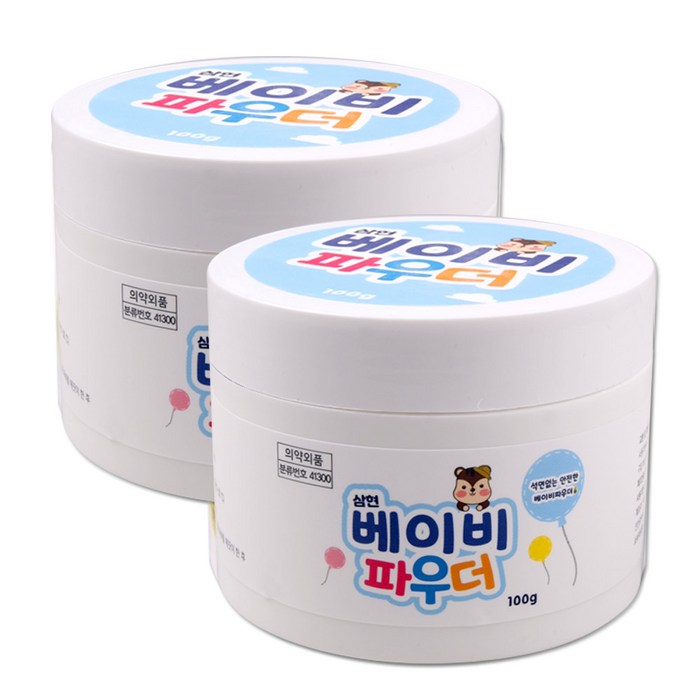 삼현제약 토닥 베이비 파우더 100ml, 2개 대표 이미지 - 땀띠 추천