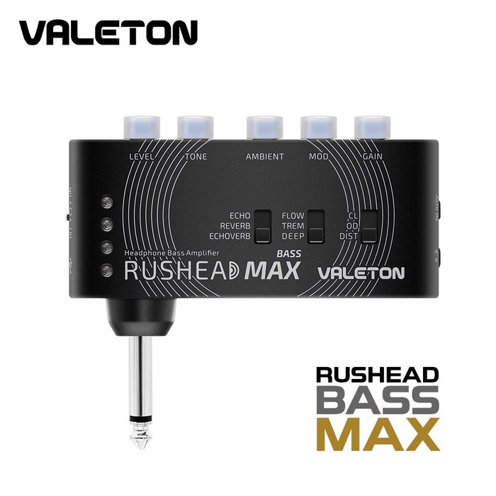 VALETON Rushead 베일톤 맥스 헤드폰이어폰 포켓 미니 베이스앰프 대표 이미지 - 헤드폰 앰프 추천