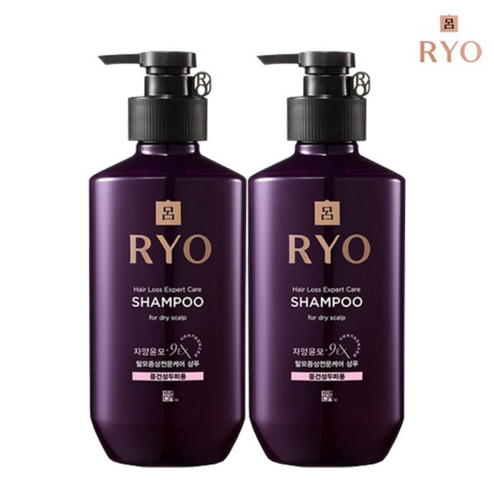 려 자양윤모 탈모증상케어 샴푸, 400ml, 2개 대표 이미지 - 중건성 샴푸 추천