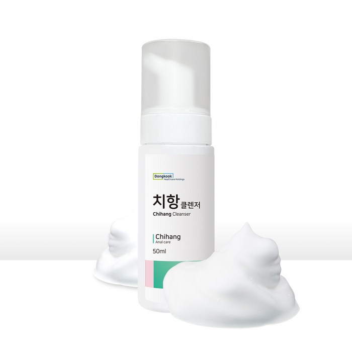 동국제약그룹 치항 클렌저 50ML / 항문전용 클렌저 / 가려움 냄새 / 버블타입 항문 청결 세정제 대표 이미지 - 똥꼬 냄새 추천