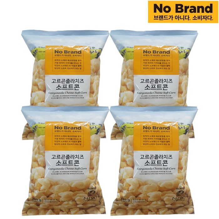 노브랜드 고르곤졸라치즈 소프트콘145g x 4개, 145g 대표 이미지 - 고르곤졸라 치즈 추천