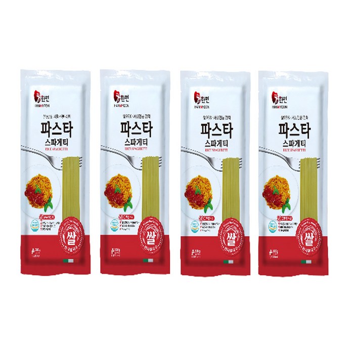 글루텐프리 쌀파스타_500g, 4개, 500g 대표 이미지 - 원팬파스타 추천