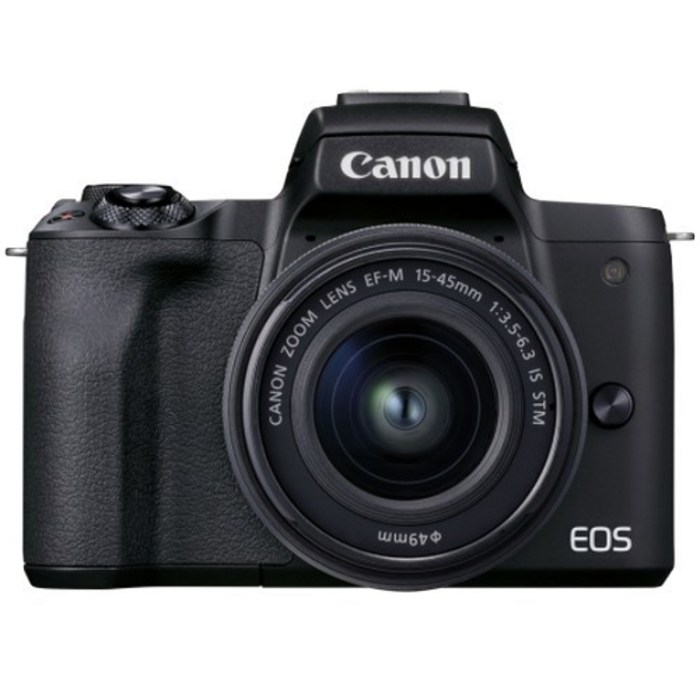 캐논공식총판 正品 EOS M50 Mark II + 15-45mm + 22mm 더블렌즈 KIT 블랙 대표 이미지 - 캐논 EOS 미러리스 추천