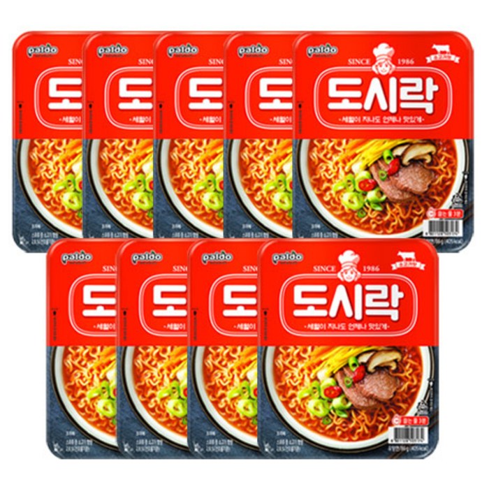 팔도 도시락 구수한맛 86 g, 9개 대표 이미지 - 구수한 라면 추천