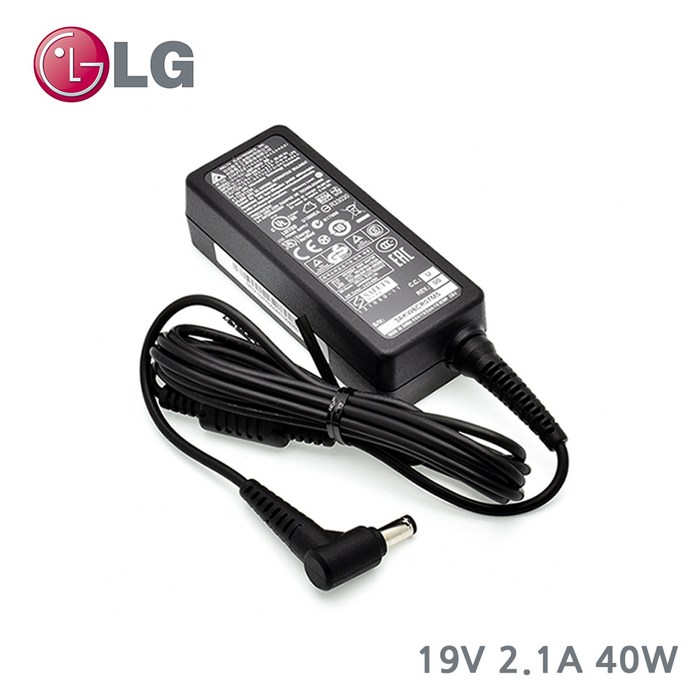 LG 정품 19V 2.1A 40W 외경 5.5m 노트북 어댑터 충전기 ADP-40KD BB 대표 이미지 - LG 노트북 충전기 추천