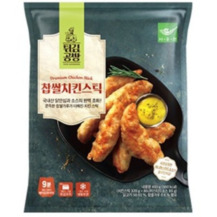 사옹원 찹쌀치킨스틱 400g 국내산안심닭 담백촉촉쫀득간편, 1개 대표 이미지 - 치킨 기프티콘 추천