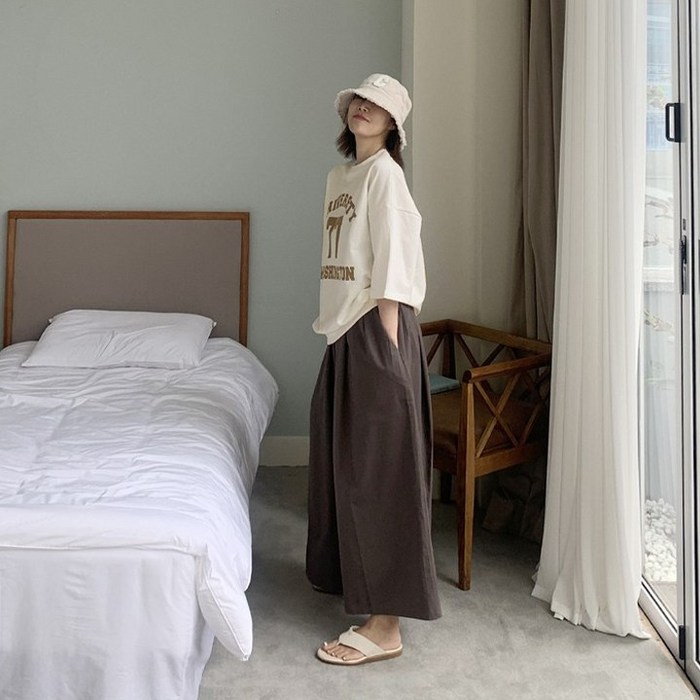 애플망고옷장 간절기 쭈리 7부 티아 맨투맨