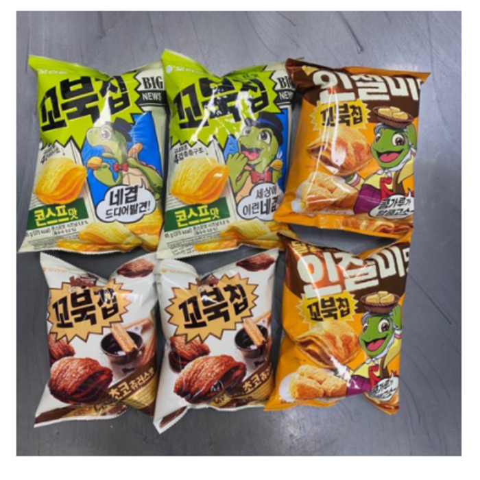 담팔담사 꼬북칩 65g 3종세트 초코츄러스맛 2봉+인절미맛 2봉지+콘스프맛 2봉 대표 이미지 - 꼬북칩 맛 비교 추천