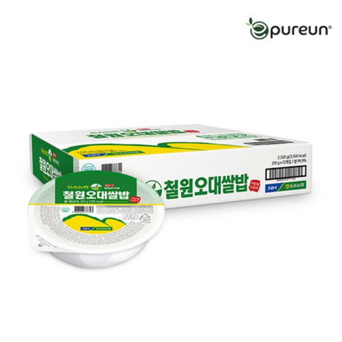 [이쌀이다] 동송농협 철원오대쌀밥 210g x 12개입, 상세페이지 참조 대표 이미지 - 쌀밥 추천