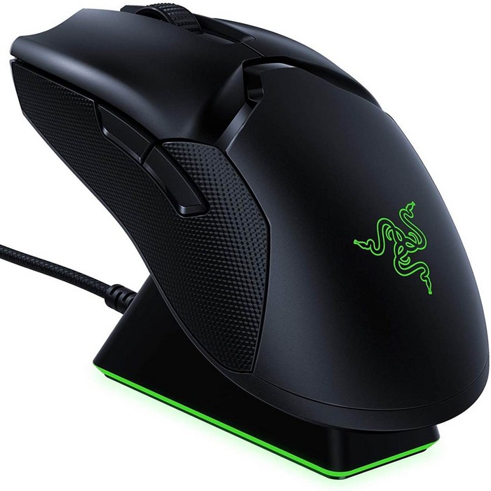 RAZER Viper Ultimate 무선 게이밍 마우스 벌크 (충전독 포함), 블랙 대표 이미지 - 마우스 충전독 추천