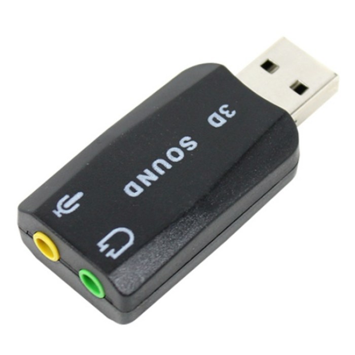 USB 사운드카드 PC 헤드셋 Y 잭 이어폰 마이크 PC 노트북 USB 연결 5.1채널 대표 이미지 - 외장 사운드카드 추천