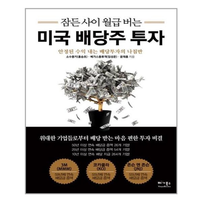 잠든 사이 월급 버는 미국 배당주 투자, 베가북스 대표 이미지 - 배당주 투자 책 추천