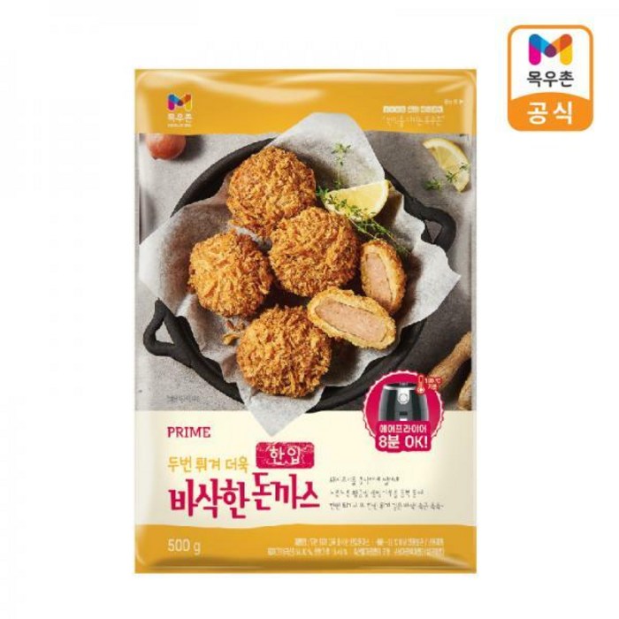 [목우촌]에어프라이어 프라임 한입 돈까스 500g x3, 단품 대표 이미지 - 한입 돈까스 추천