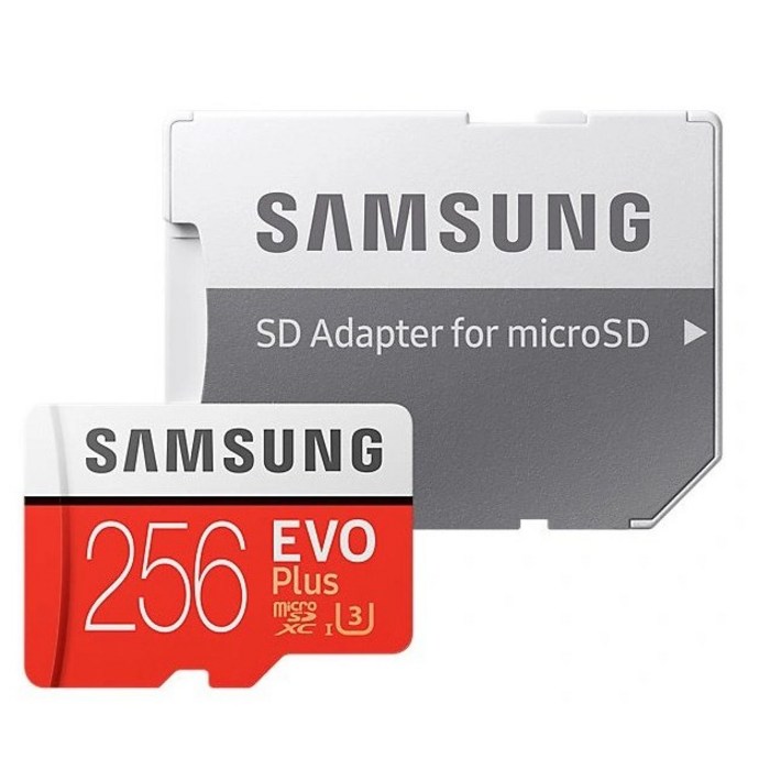삼성전자 EVO PLUS 마이크로SD메모리카드+SD어댑터, 256GB 대표 이미지 - 마이크로 SD카드 추천