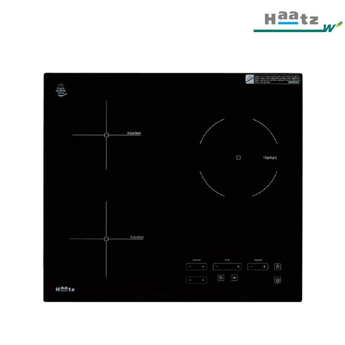 하츠 3구 하이브리드 전기쿡탑 IH-362DTL 대표 이미지 - 하츠 3구 인덕션 추천