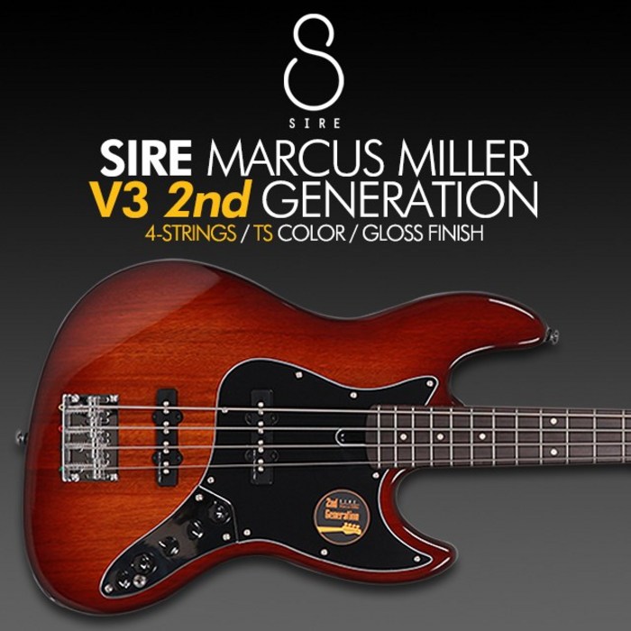 SIRE 사이어 베이스 2세대 신형 마커스 밀러 V3 4ST 2nd(SIRE MARCUS MILLER 2nd Generation), TS 대표 이미지 - 베이스 기타 추천