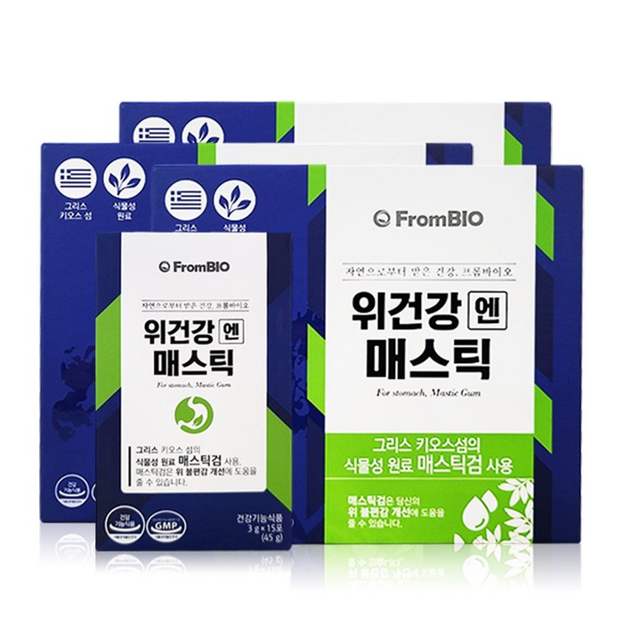 프롬바이오 이병헌 위건강엔 매스틱, 15포, 6박스 대표 이미지 - 어버이날 선물 추천