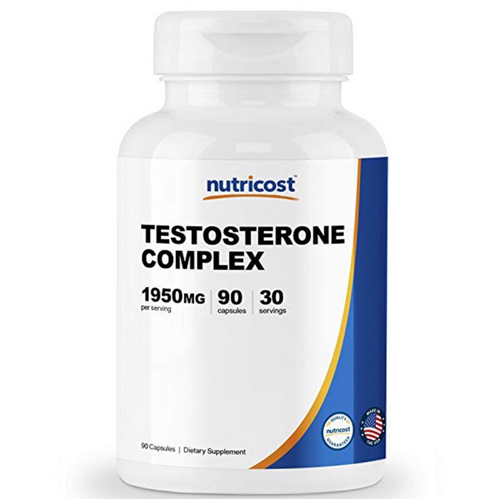 뉴트리코스트 테스토스테론 콤플렉스 90캡슐 1서빙 1950mg 30회분 Testosterone Complex Capsules [90 CAPS] 대표 이미지 - 남성호르몬 영양제 추천