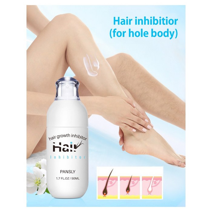 Hair inhibitor 50ml PANSLY NEWYORK. 지긋지긋한 털 이제 그만., 2개 대표 이미지 - 가슴털 제모 추천