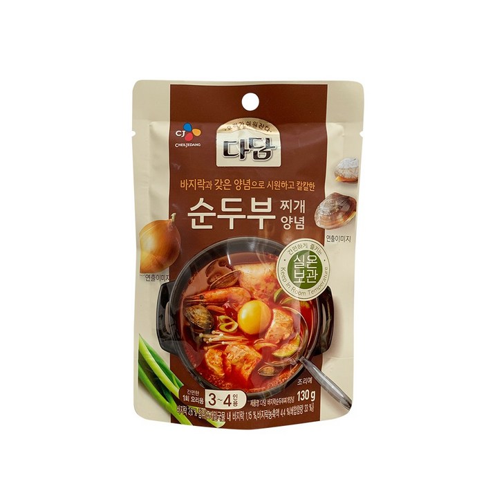 다담 사골부대 찌개양념, 130g, 1개 대표 이미지 - 고기집 된장찌개 추천