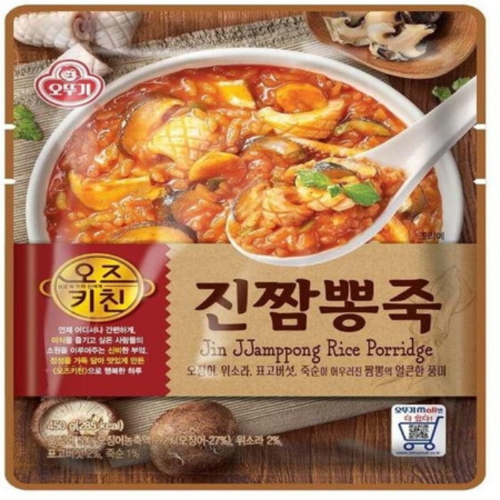 오뚜기 진짬뽕죽, 450g, 1개 대표 이미지 - 오뚜기 오즈키친 추천