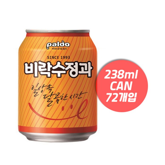 팔도 비락수정과, 238ml, 72개 대표 이미지 - 수정과 추천