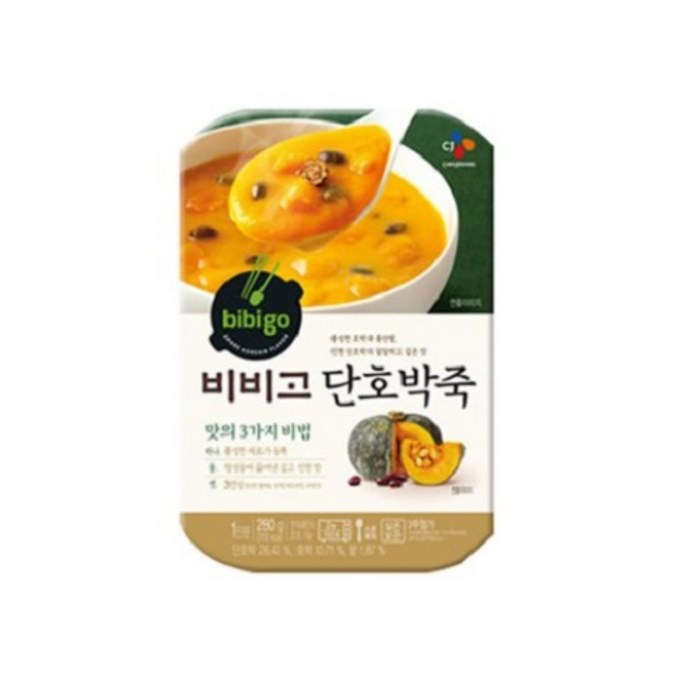 비비고 단호박죽, 280g, 18개입 대표 이미지 - 간편죽 추천