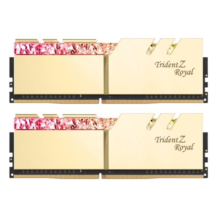 엠지컴/G.SKILL DDR4 64G PC4-28800 CL18 TRIDENT Z ROYAL 골드 (32Gx2) 대표 이미지 - 32기가 램 추천