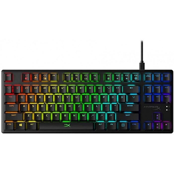 HyperX 알로이 오리진 코어 유선 게임 기계식 HyperX Red Switch 키보드(RGB 백라이트 포함)(갱신):, 단일옵션, 단일옵션, 단일옵션 대표 이미지 - 하이퍼엑스 키보드 추천