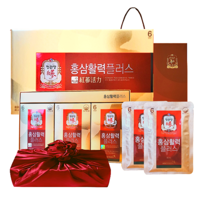 정관장 6년근 홍삼정 홍삼활력 프리미엄 30세트 1200ml 추석 가정의달 부모님 명절 선물세트(보자기포함) 1개 대표 이미지 - 추석 선물 세트 추천