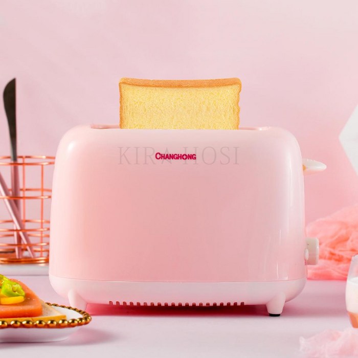 kirahosi 가정용 자동 토스트기 토스터기 데일리 샌드위치 4호 + 덧신 증정 BM2u5iqt, 핑크