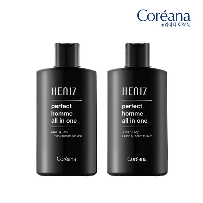 [주름개선/미백 이중 기능성]코리아나 퍼펙트 옴므 남자 올인원 로션, 200ml, 2개 대표 이미지 - 남자 피부관리 추천
