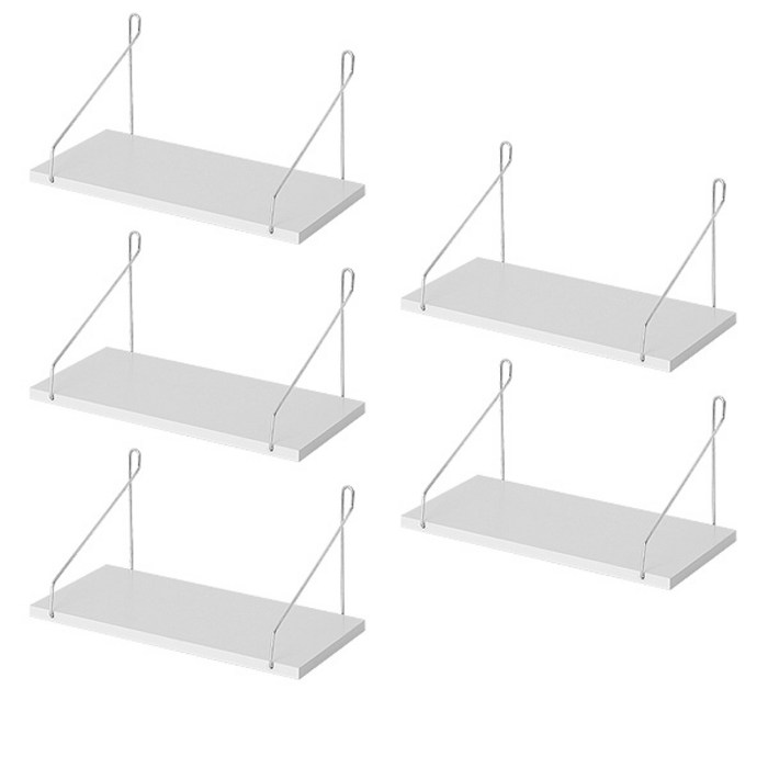 벽선반 못없이 설치하는 무타공 벽걸이선반 5개세트