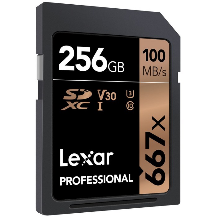 Lexar SDXC 667x 256GB SD메모리카드 대표 이미지 - 렉사 SD카드 추천