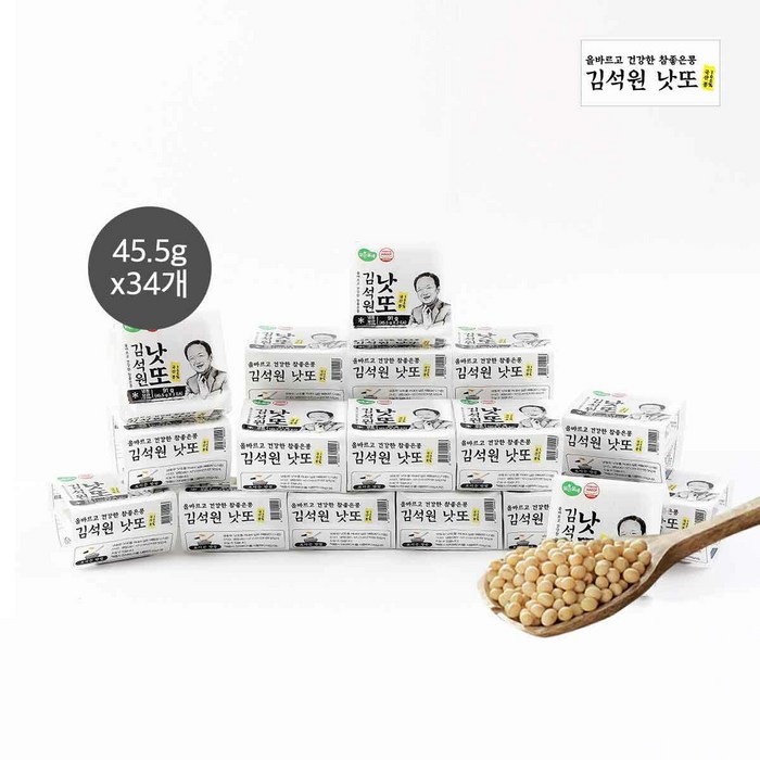 맑은물에 김석원 낫또 45.5g x 34개 대표 이미지 - 낫또 추천