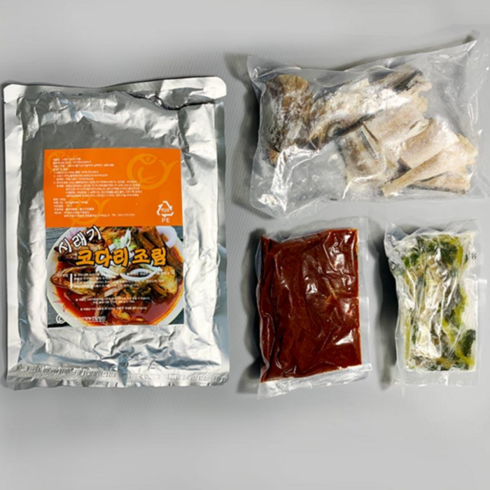 [자연식탁]무청 시래기 코다리조림 밀키트세트 700g(2~3인분)3팩, 단품