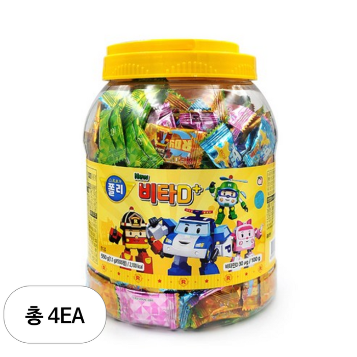 로보카폴리 NEW 비타 D, 500정, 4개