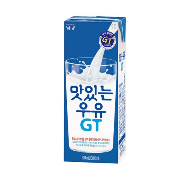 남양 맛있는 우유 GT, 180ml, 24개 대표 이미지 - 오이시쿠나레 추천