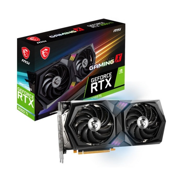 MSI 지포스 RTX 3060 Ti 게이밍 X D6 8GB 트윈프로져8 LHR 대표 이미지 - 게이밍 그래픽카드 추천