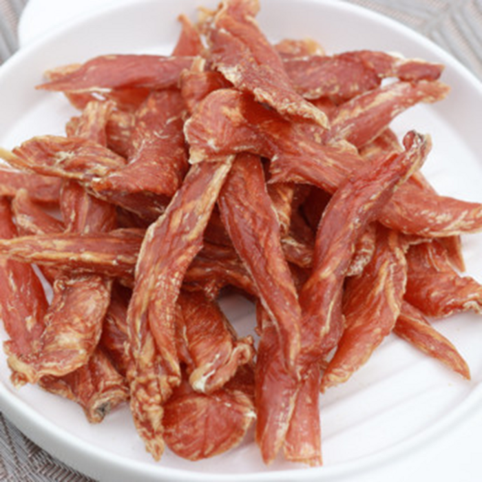 국내산 강아지 수제 간식 닭가슴살 100g  500g 대용량 반려동물 치석제거 육포 개맛도리, 250g, 2개
