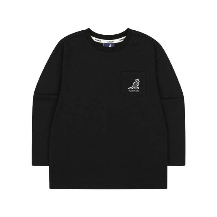 [캉골키즈]AQACRT00130BK 포켓 로고 클럽 티셔츠 0013 블랙