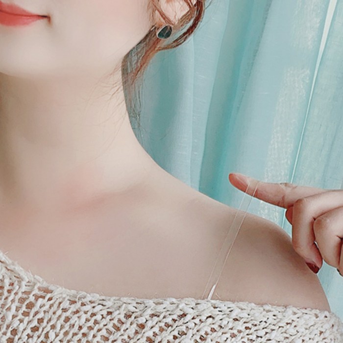 라페나 투명 브라 끈 2SET 브라투명끈 브래지어끈 투명브라 여름브라자 투명누드브라끈 누드브라끈 패션브라끈 오프숄더 어깨끈 브라끈 대표 이미지 - 끈브라 추천