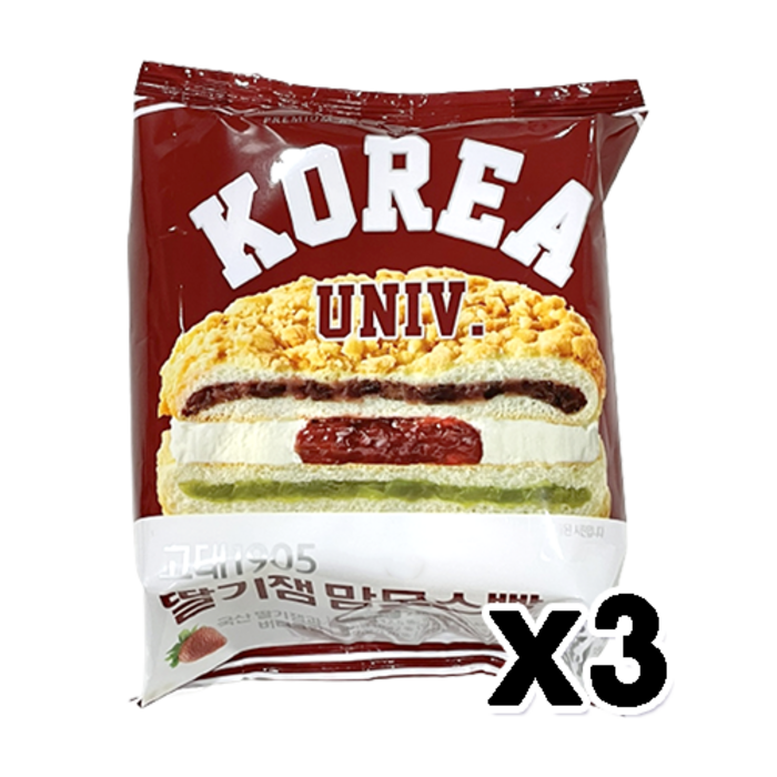 고대빵 딸기잼맘모스빵 230g x 3개, 1개 대표 이미지 - 고대빵 추천