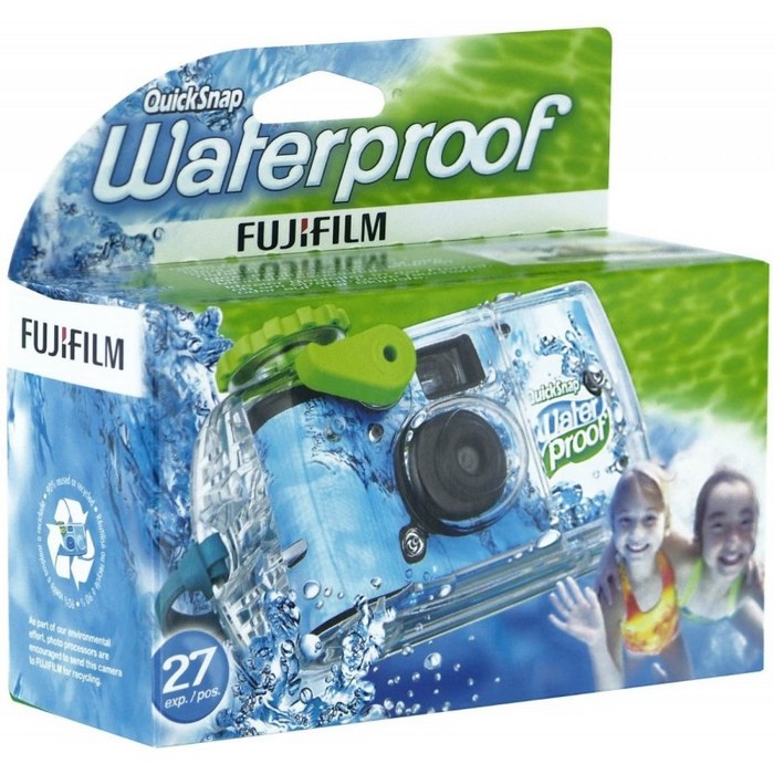 Fujifilm 빠른 스냅 방수 27 exp. 35mm 카메라 800 필름 파란색/녹색/흰색 1팩 : 1회용 필름 카메라 : 카메라 & 사진, 단일옵션