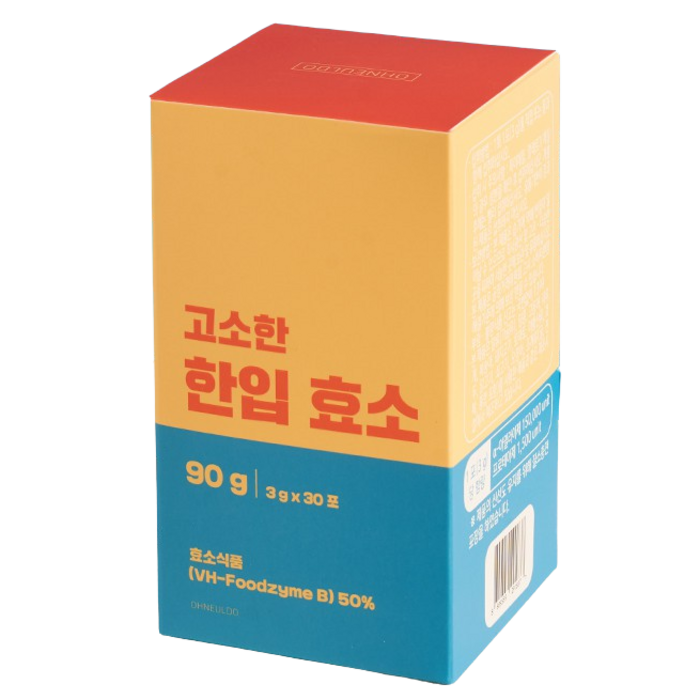 오늘도 고소한한입효소 쿰쿰하지 않고 맛있는 발효곡물 소화효소제, 1박스, 3g x 30포 (90g) 대표 이미지 - 맛있는 효소 추천