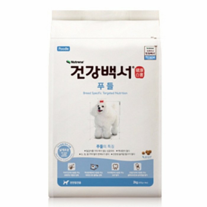 뉴트리나 건강백서(견종별) 푸들, 10.2kg, 1개 대표 이미지 - 푸들 사료 추천