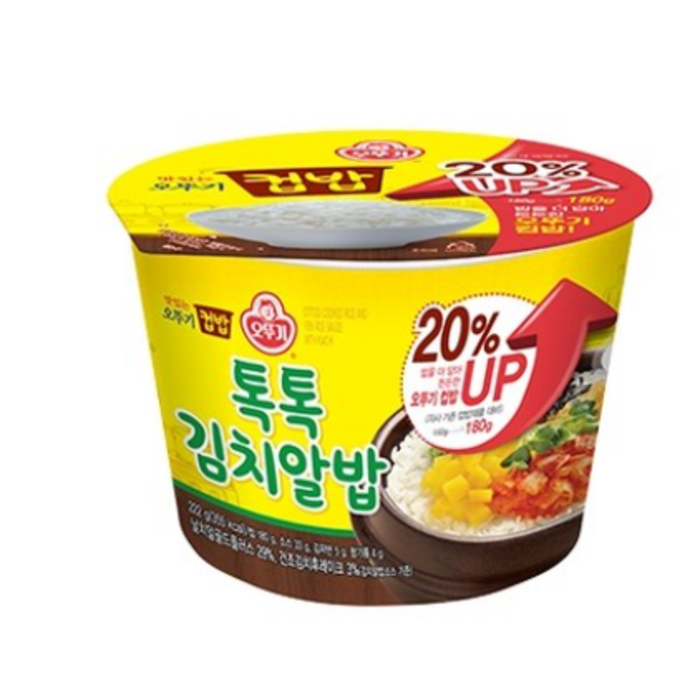 오뚜기 컵밥 톡톡 김치알밥, 222g, 4개 대표 이미지 - 알밥 추천